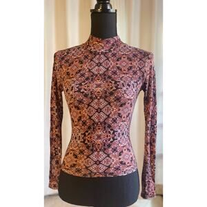 Wet Seal Mock Neck Top Size XS